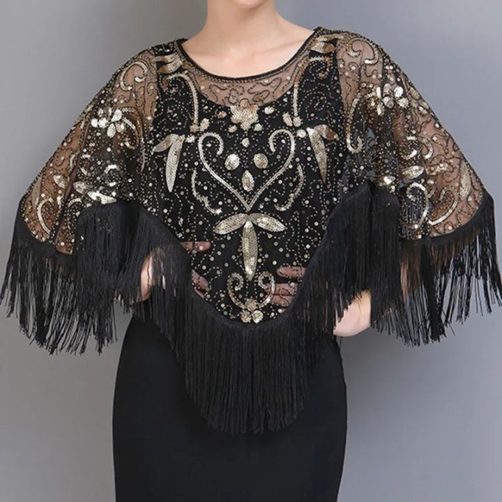 Summer%20Sequins%20Tassels%20Poncho%20Women%20Coat%20Party%20Outfits%20Cape%20Mesh%20Jacket%20Ladies%20Cloak%20Shawls%20Casaco%20Outerwear%20Wraps%20Woman%20Clothes%20-%20Image%205