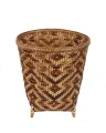 Eco Friendly Handwoven Bamboo Basket  - Brown. 