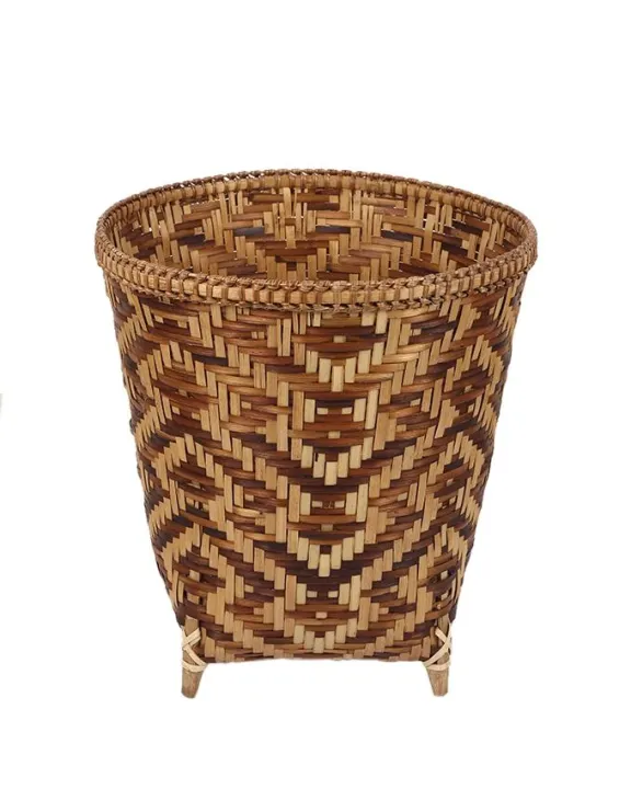 Eco%20Friendly%20Handwoven%20Bamboo%20Basket%20%20-%20Brown%20-%20Image%202
