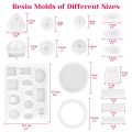 Resin Molds, 149 Pieces Silicone Resin Casting Molds and Tools Kit. 