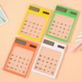 Portable LCD 8 Digit Touch Screen Ultra slim Transparent Solar Calculator Clear Scientific Calculator Student School Office. 