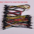 65Pcs Set M-M Jumper Wires Male To Male Ribbon Set Connecting Wire 65Pcs Male To Male Jumper Wire Cables Arduino Projects Prototyping Jumper Cable Diy - Multi Plug.