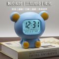 Smart Alarm Clock Student Reporting Multi-Function Mute Cute Cartoon Alarm Luminous Bedside Electronic Digital Pendulum Desk Clock.