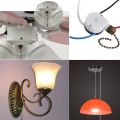 NAMUNY 2 PCS Fan Light Switch ZE-208S 3 Speed 4 Wire Ceiling Fan Switch Replacement Part Speed ControlPull Chain Switch Bronze. 