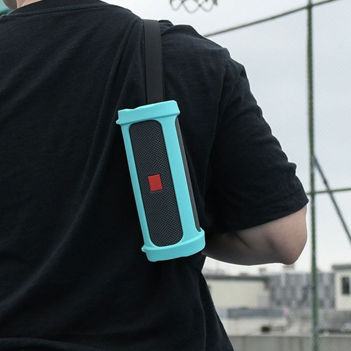 Silicone%20Case%20Cover%20Protective%20Cover%20Portable%20Speakers%20Resistant%20Drop%20Crash%20Speaker%20Carry%20Case%20With%20Adjustable%20Shoulder%20Strap%20Compatible%20For%20Flip%20Essential%202%20Wireless%20Speaker%20-%20Image%204