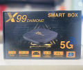 X99 Daimond TV Box 8K 12 GB RAM 256GB Rom Android TV Box With 5GHz Dual Band Wi-Fi TV set up Box. 