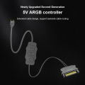 ARGB 5V 3PIN To SATA Interface Extension Cable Mini Adapter Controller RGB Sync Controller Cable for PC Fan Light Strip. 