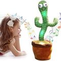 Dancing Cactus Talking Cactus Stuffed Plush Toy Electronic Toy with Song Plush Cactus Potted Toy Early Education Toy for Kids. 