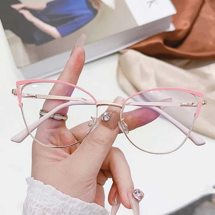 Fashion%20Simple%20Personality%20Anti%20Blue%20Light%20Glasses%20For%20Women%20Men%20Retro%20Cat%20Eye%20Frame%20Reading%20Computer%20Clear%20Lens%20Eyeglasses%20-%20Image%203