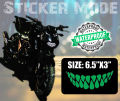 Sticker For Bike |  Monster_Teeth on Headlight  | Best Quality  Sticker For Bike Decal  And Decoration ( Sticker_Mode ). 