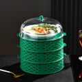 Food Covers 5 Layer Stackable Dustproof Leftovers Food Storage Box Container Kitchen Organization-Best Rate. 