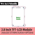 2.8-inch TFT display screen color screen ST7789/ILI9341 SPI LCD 240x320 LCD module. 