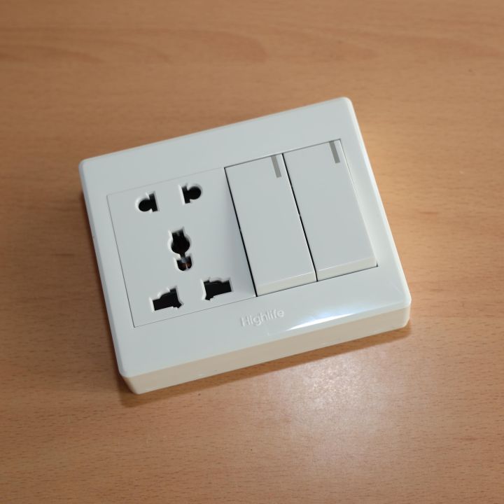 Electric Multi Socket 3 Pin Socket, 2 Pin Socket, MK Socket with Switch 5 Pin 2 Switch