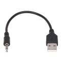 3.5mm Plug AUX Audio Jack to USB 2.0 Male Charger Cable Adapter Cord for Car MP3. 