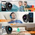 Smart Watch Fitness Tracker For Android Ios Mobile Phones, Sports Running Digital Watch With Sedentary Reminders, Music Control, Circular Touch Screen Smart Watch, Gift For Men Women.