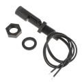 DC 110V 0.5A Water Level Sensor Horizontal Float Switch Pool Tank Black. 