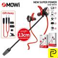 Plextone MOWI RX3 PRO Wired Stereo Bass in-Ear Gaming Earphones Dual Mic Extension Cable for PC Laptop and Cellphones. 