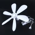 AC 220V 20W 6 Leaves One Speed 16.5 Ceiling Fan mini Fan Dormitory Hanging fan with 1.8m Power Cable On Off Switch. 