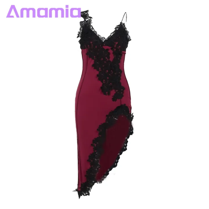 Le%20Dress%20Le%20Embroidered%20Nightdress%20with%20High%20Slit%20Spagtti%20Straps%20for%20Women%20Perfect%20for%20Party%20Club%20Wear%20Bkless%20Sath%20Dress%20in%20Style%20Slim%20Fit%20Le%20Dress%20-%20Image%202