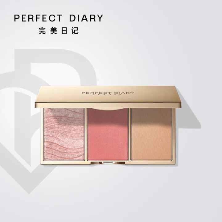 PERFECT%20DIARY%20Contour%20Compact%20Blush%20Shadow%20Makeup%20Palette%20Highlight%20Contour%20Compact%20Makeup%20Palette%20Repair%20and%20Highlight%20Powder%20-%20Image%204