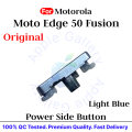 For Motorola Moto Edge 50 Fusion Compatible with External Side Buttons Power On Off + Volume Control Button Outside Side Keys Flex Cable Replacement Repair.