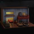 1/64 Scale Diecast Model Car Display Case for Alloy Car Model Collectors. 