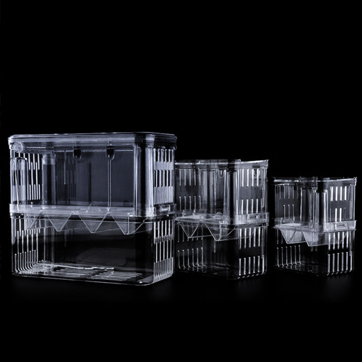 Qiunery%203%20Sizes%20Double-layer%20Clear%20Fish%20Breeding%20Isolation%20Box%20Aquarium%20Fish%20Tank%20Hatching%20Incubator%20Fish%20House%20-%20Image%204