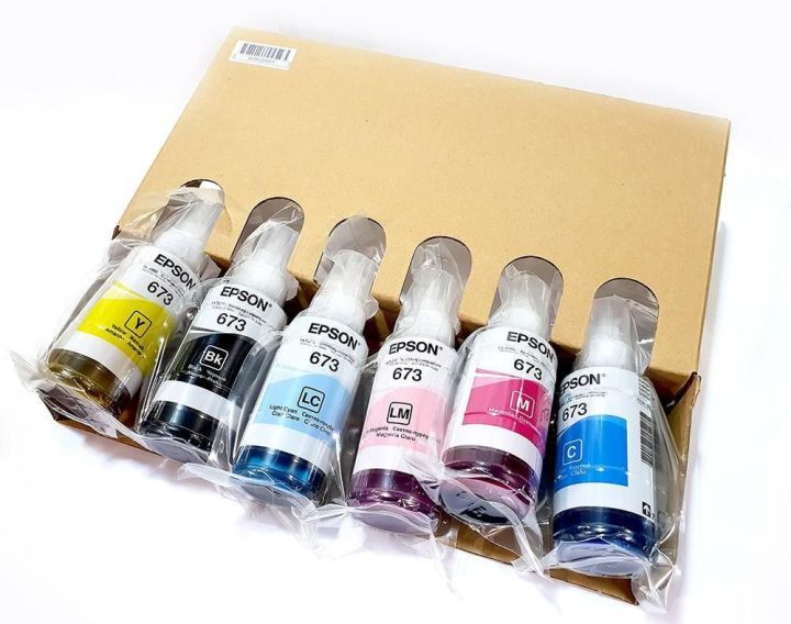 Epson T-673 Six Colors Ink Bottle Set For L800/L850/L1800/L805 Printer