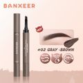 BANXEER Eyebrow Pomade Brow Gel Creamy 4 Colors Natural Waterproof Long Lasting Highly Tint Eyebrow Shade With Brush Makeup Loser Lione. 