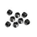 M2.5 3mm Black Grade 12.9 Steel Allen Head Hex Hexagon Socket Flat Point Set Screw Grub Bolt.