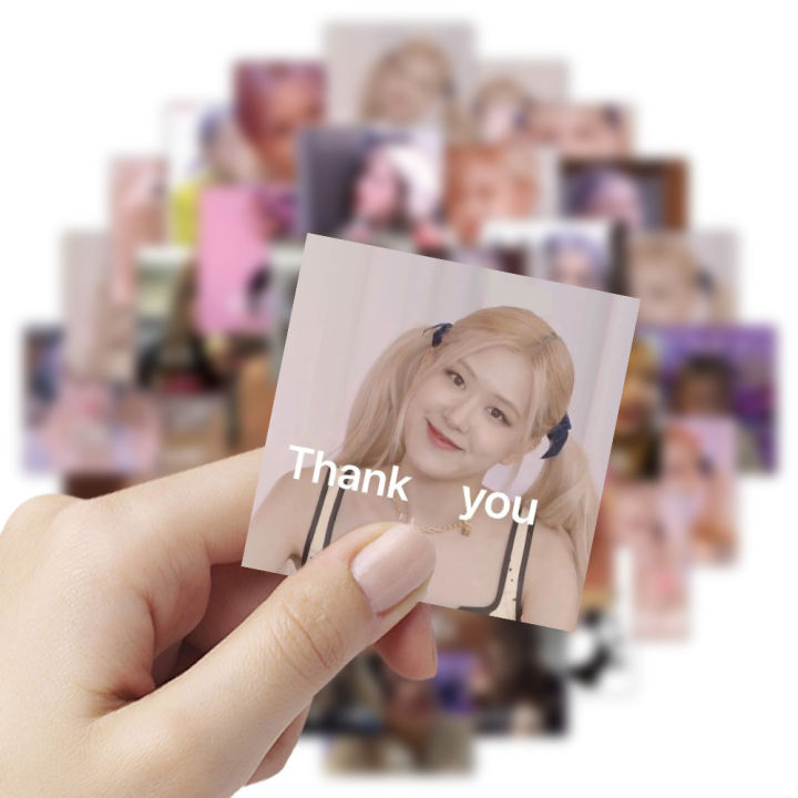 60%20Zhang%20Pu%20Caiying%20Facial%20Expression%20Bag%20Sticker%20Cute%20South%20Korean%20Girl's%20Team%20Ros%C3%A9%20Phone%20Case%20Decoration%20Self-Adhesive%20Stickers%20Wholesale%20-%20Image%203