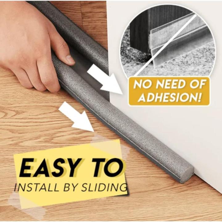 Wind Noise Reduction Stopper Door Bottom Seal Strip Flexible Under Door Seal Blocker Door Strips