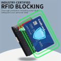 Ultra-thin Carbon Fiber Wallet For Man, RFID Anti-theft Brush Bilfold Credit Card Wallets Clip Credit Card.