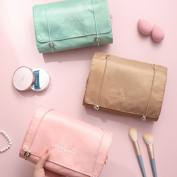 Cosmetic%20Bag%20Women's%20Portable%20Large%20Capacity%20Storage%20Bag%204-in%20-1%20New%20High%20Sense%20Folding%20Travel%20Skin%20Care%20Wash%20Bag%20-%20Image%204