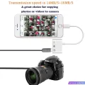 【ETOP】 3-in-1 Lightning to Lightning + USB 3.0 + RJ45 Ethernet LAN Port OTG Adapter for iPhone iPad. 