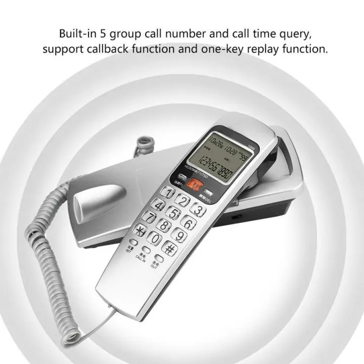 telephone%20FSK/DTMF%20Caller%20ID%20Telephone%20Corded%20Phone%20Desk%20Put%20Landline%20Fashion%20Extension%20for%20Hom%20-%20Image%202