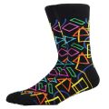 Men's Socks Cartoon Design Funny Socks Universe Spe Speship Stripe Socks Happy Style ple Sports Socks Men-(EU(39-46)).