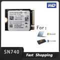 Western Digital WD Original SN740 512GB 256GB M.2 NVMe 2230 PCIe4.0x4 SSD for Microsoft Surface Laptop 3 Steam Deck New.