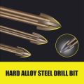 10PC Efficient Universal Drilling Tool,Multi-Function Cross Alloy Drill Bit Tip Tools,Carbide Drill Tap Bit Set. 
