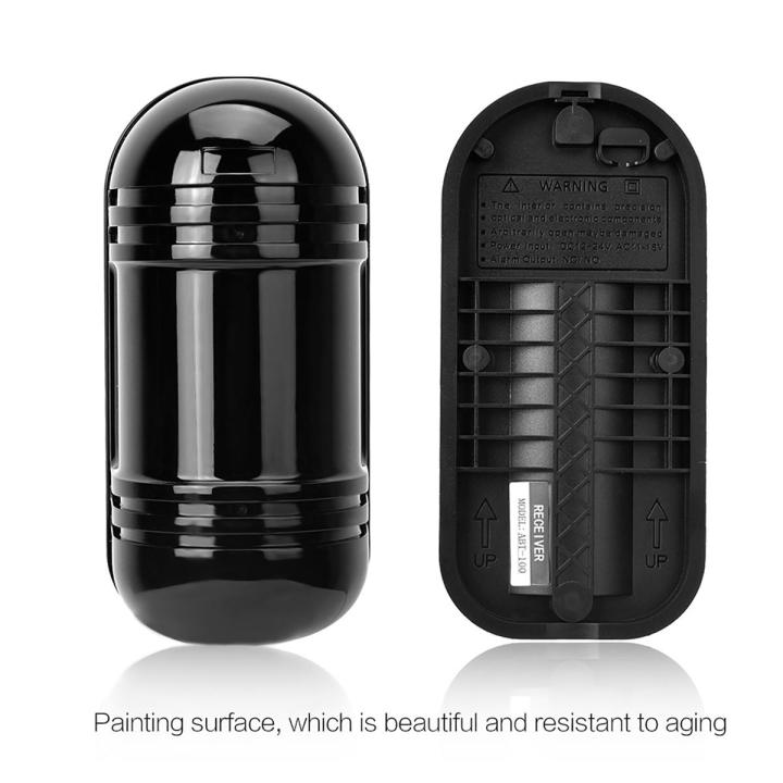 100m IR Sensor Alarm Invisible Beam Barrier Infrared Detector Home Security