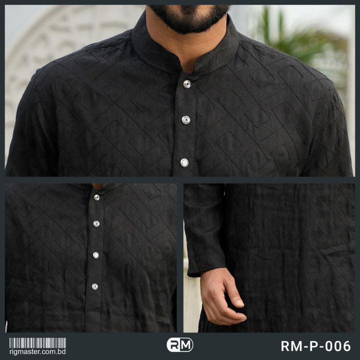 Rig%20Master%20Black%20Premium%20cotton%20Panjabi%20for%20Men%20-%20Image%203