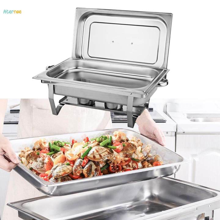 Buffet%20Warmer%20Sets%20Stainless%20Steel%20Chafing%20Dish%20Buffet%20Chafer%20Set%20Food%20Pan%20Lid%20Rectangular%20Chafers%20for%20Wedding%20Banquet%20Kitchen%20Dining%20-%20Image%202