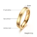Vnox Mens Little Finger Ring Gold Color Stainless Steel anillo masculino Male Jewelry. 