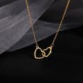 Luxury Heart Pendant Necklace for Girls Elegant Fashion Jewelry.