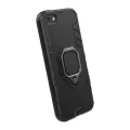 For Apple iPhone 5 / 5s / SE Phone Case, Silicone TPU and Hard PC Luxury Armor Shockproof Metal Ring Holder Cover Casing. 