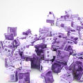 QUKAM Star Chen Flower Purple Switch 3 Pin 50gf Tactile Switch With Dustproof Stem Compatible with MX Mechanical Keyboard DIY.