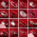 Wholesale Fine 925 Sterling Silver Bangles Bracelet Charms Heart Open for Women Lady Jewelry Adjustment Cuff Wedding Gift. 