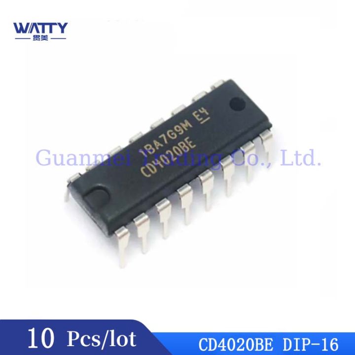 10Pcs/Lot CD4020 CD4020BE CD4020BCN DIP-16 Binary Counting Divider Electrical Circuitry Components