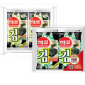 Korean hot imported food Haipai seaweed low-salt ready-to-eat grilled seaweed original squid 16g in a box of 40 packs. 