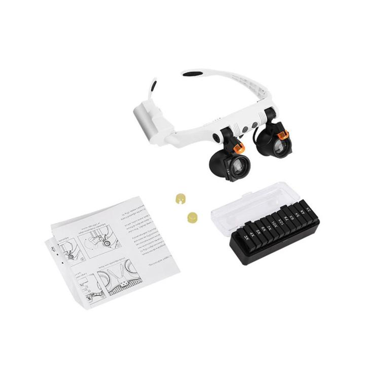 KOGEEK%20Warm%20and%20Cold%20Led%20Light%20Lamp%20Double%20Eye%20Glasses%20Loupe%20Lens%20Jeweler%20Watch%20Repairing%20Measurement%20Top-Mounted%20Magnifier%20-%20Image%206